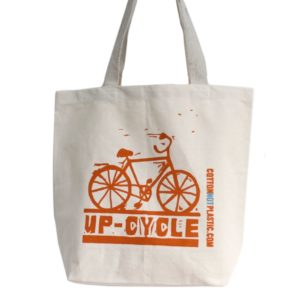ekologická bavlnená taška up-cycle